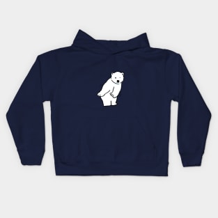 Wiggle polar bear Kids Hoodie